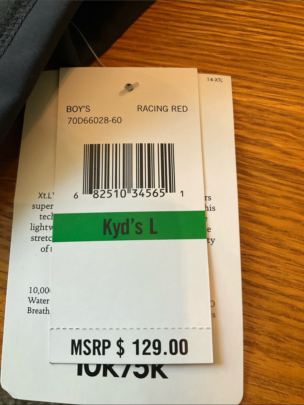 Spyder NWT Boys Size Large Xt.L Zip Up Jacket - Picture 10 of 12
